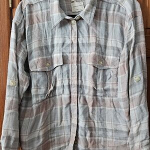 American Eagle Outfitters Soft Plaid Button-Down Shirt